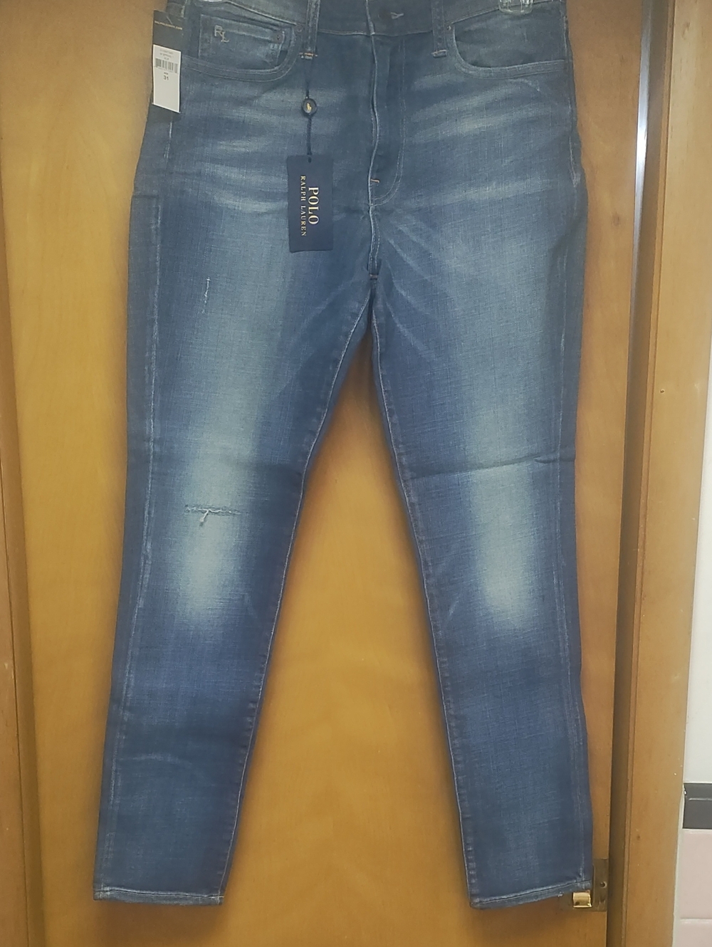 Polo by Ralph Lauren Dark Blue Skinny Jeans with Faded Wash